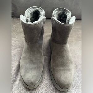 UGG Cory II Woman's Charcoal Grey Suede Boots Womens Size 10